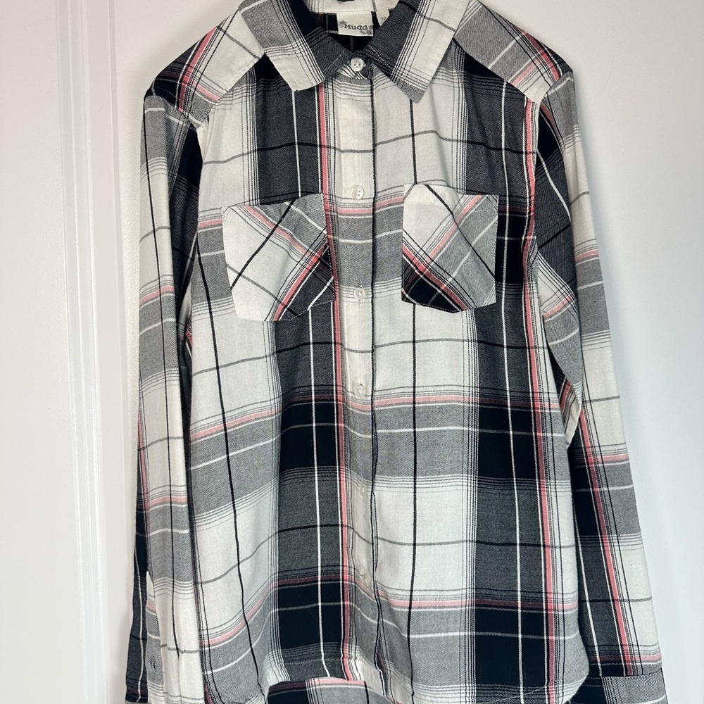 Mudd Girls Flannel Shirt – Size 12 - Picture 4 of 7